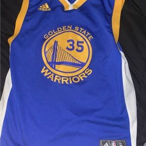 Kevin Durant Golden State Warriors Blue and Gold Jersey